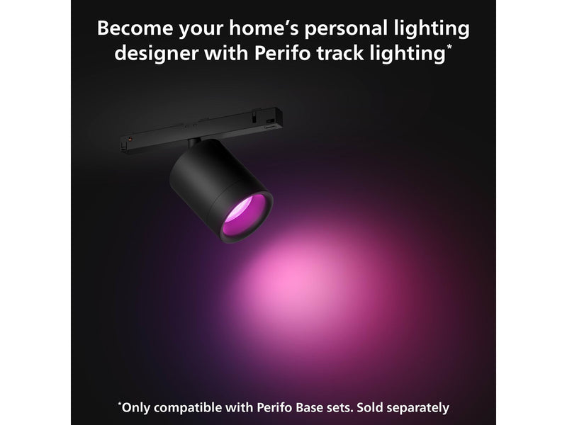 Philips Hue Perifo Cylinder Spotlight - Black