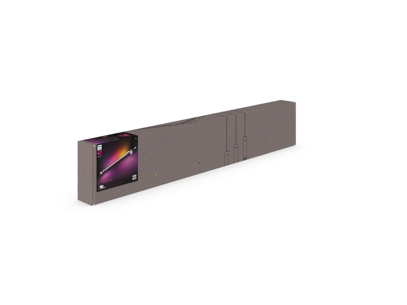 Philips Hue Perifo Wall Set - 2 Cylinder Spots + Light tube - White