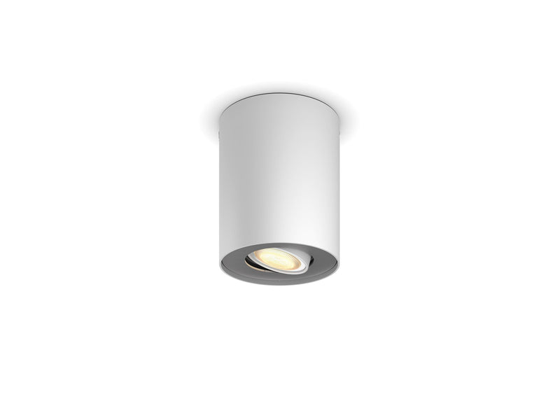 Philips Hue Pillar Single Spotlight - White - With Dimmer Switch