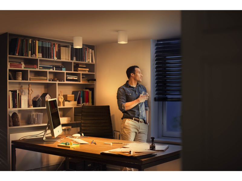 Philips Hue Pillar Single Spotlight - White - With Dimmer Switch