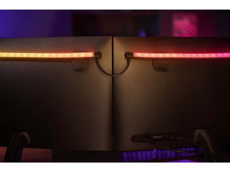 Philips Hue Play Gradient PC Lightstrip 24-27" 3-Pack + Hue Bridge