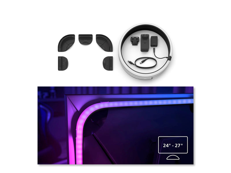 Philips Hue Play Gradient PC Lightstrip 24-27" + Hue Bridge