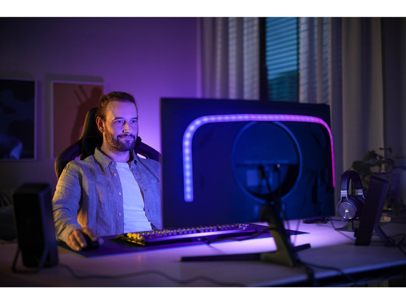 Philips Hue Play Gradient PC Lightstrip 24-27" + Hue Bridge