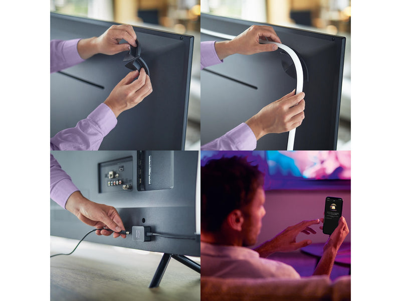 Philips Hue Play Gradient TV Lightstrip 75-85" – White & Color Ambiance