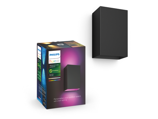 Philips Hue Resonate Outdoor Wandleuchte - Schwarz
