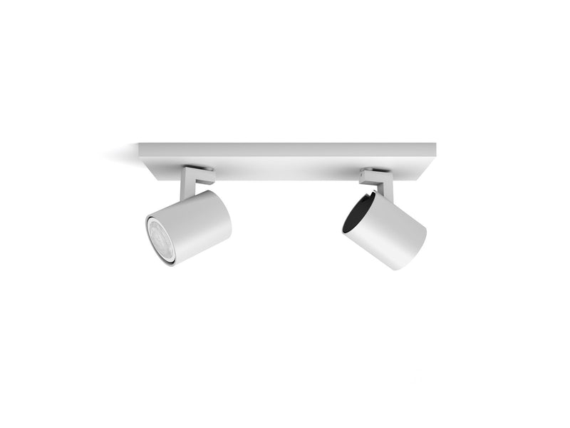 Philips Hue Runner Double Spotlight - White - With Dimmer Switch