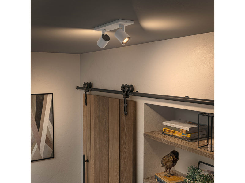 Philips Hue Runner Double Spotlight - White - With Dimmer Switch