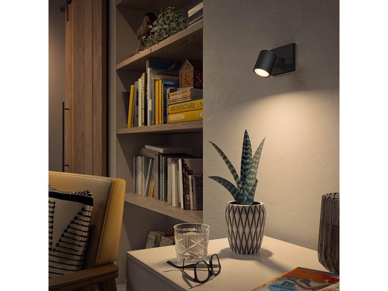 Philips Hue Runner Single Spotlight - Black - With Dimmer Switch