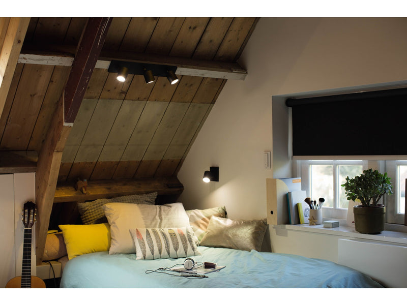 Philips Hue Runner Single Spotlight - Black - With Dimmer Switch