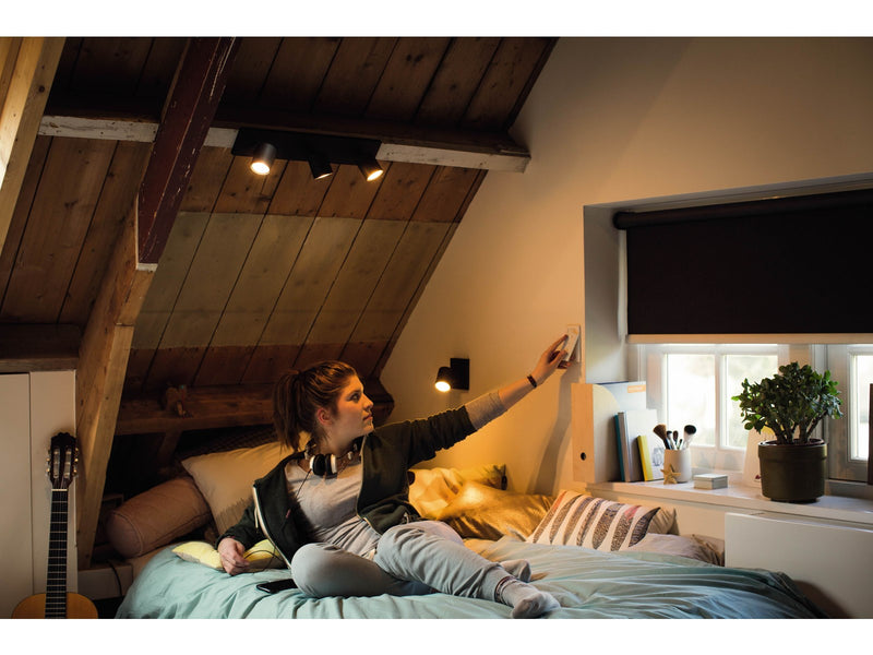 Philips Hue Runner Tripple Spotlight - Black - With Dimmer Switch
