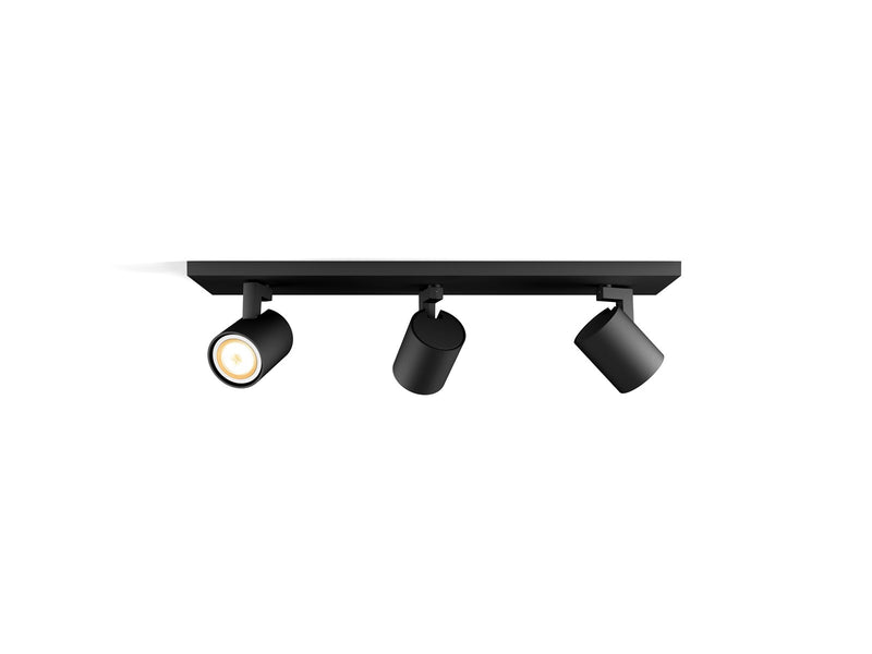Philips Hue Runner Tripple Spotlight - Black - With Dimmer Switch