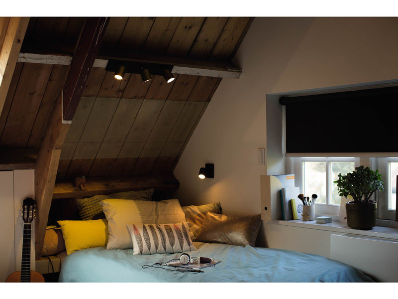Philips Hue Runner Tripple Spotlight - Black - With Dimmer Switch