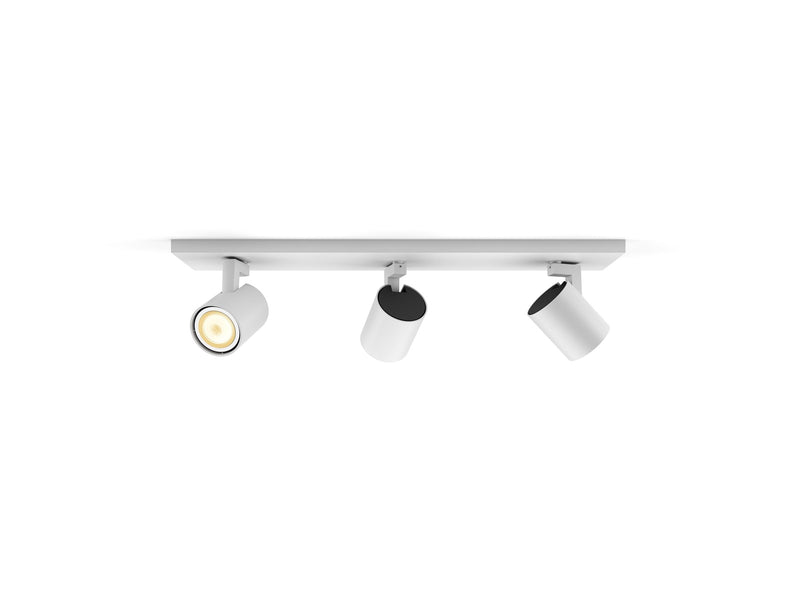 Philips Hue Runner Tripple Spotlight - White - With Dimmer Switch