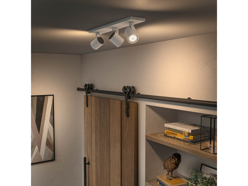 Philips Hue Runner Tripple Spotlight - White - With Dimmer Switch