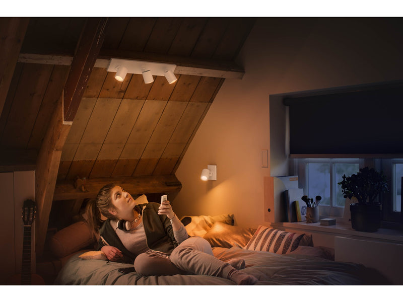 Philips Hue Runner Tripple Spotlight - White - With Dimmer Switch