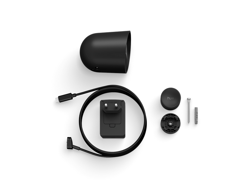 Philips Hue Secure 2K wired camera - black