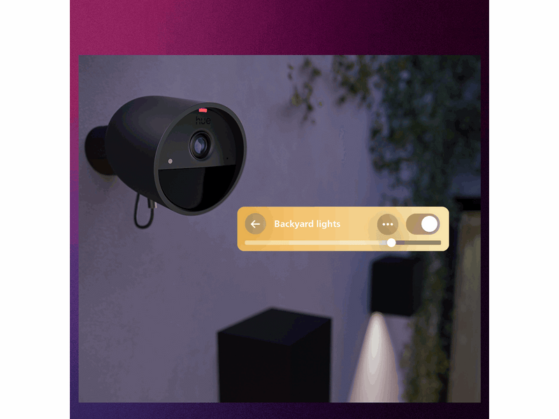 Philips Hue Secure 2K wired camera - black