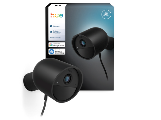 Philips Hue Secure 2K wired camera - black