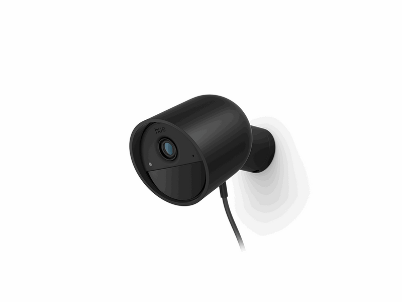 Philips Hue Secure 2K wired camera - black