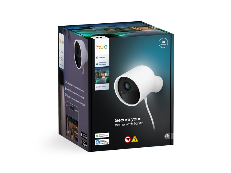Philips Hue Secure 2K wired camera - white