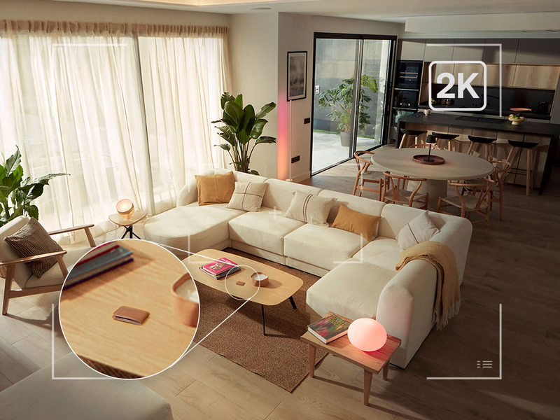 Philips Hue Secure 2K wired camera - white