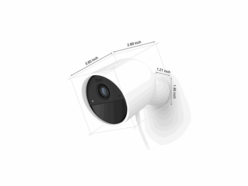 Philips Hue Secure 2K wired camera - white