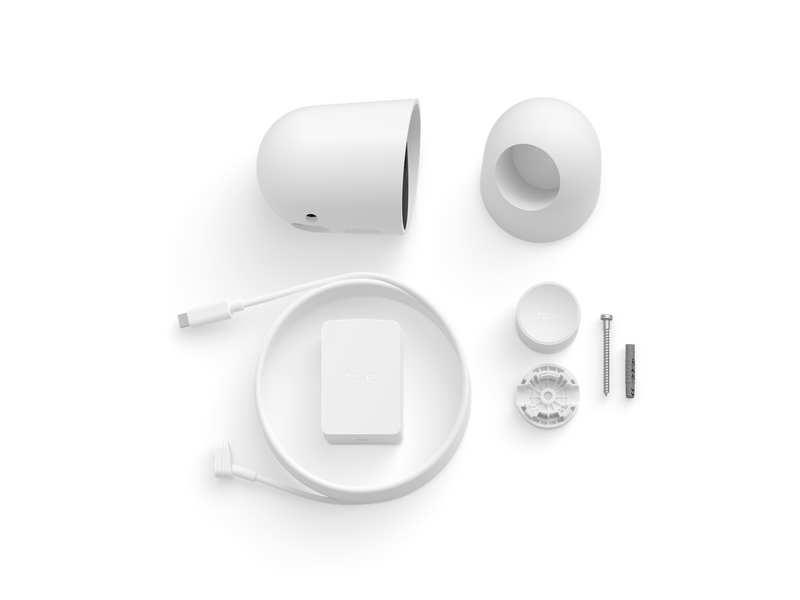 Philips Hue Secure 2K wired camera with desktop stand - white