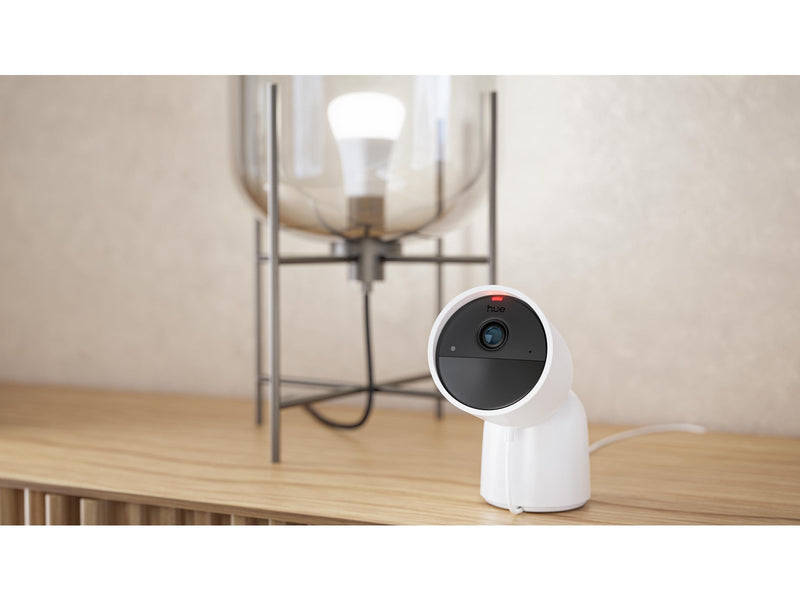 Philips Hue Secure 2K wired camera with desktop stand - white