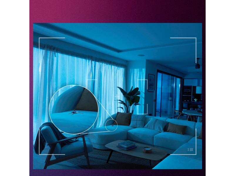 Philips Hue Secure 2K wired camera with desktop stand - white