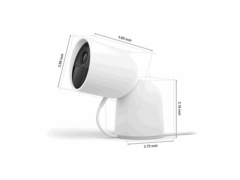 Philips Hue Secure 2K wired camera with desktop stand - white