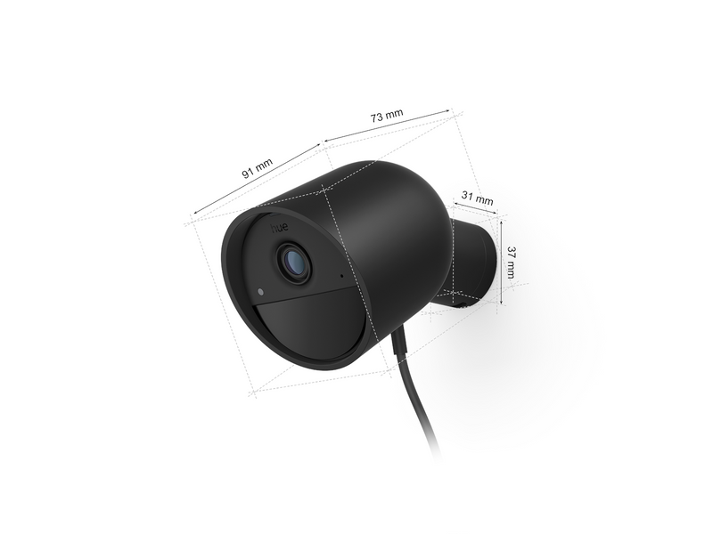 Philips Hue Secure Camera Wired | Black 1 pack