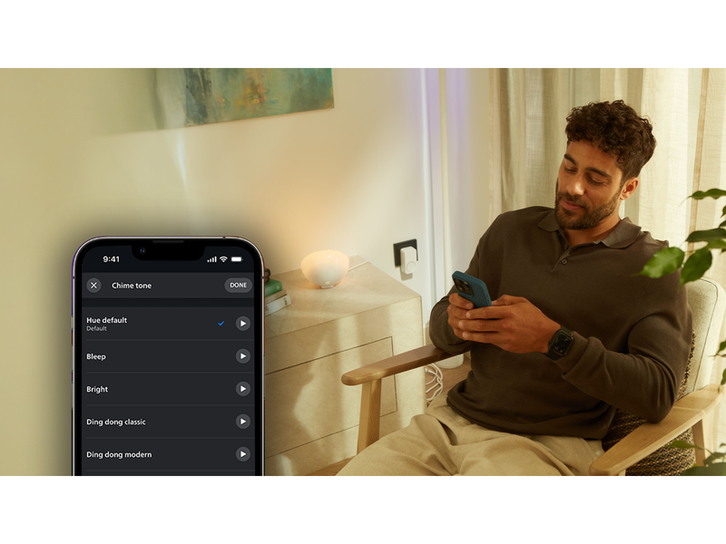 Philips Hue Secure video doorbell + Smart Chime bundle