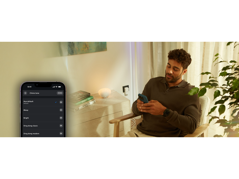 Philips Hue Secure video doorbell + Smart Chime bundle