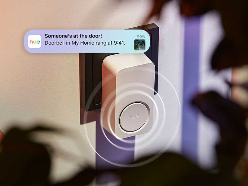 Philips Hue Secure video doorbell + Smart Chime bundle