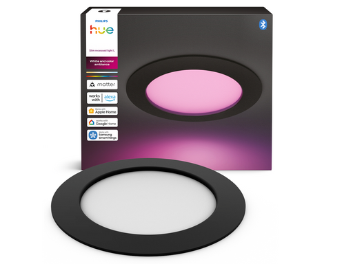 Philips Hue Slim recessed spotlight 117 mm Black