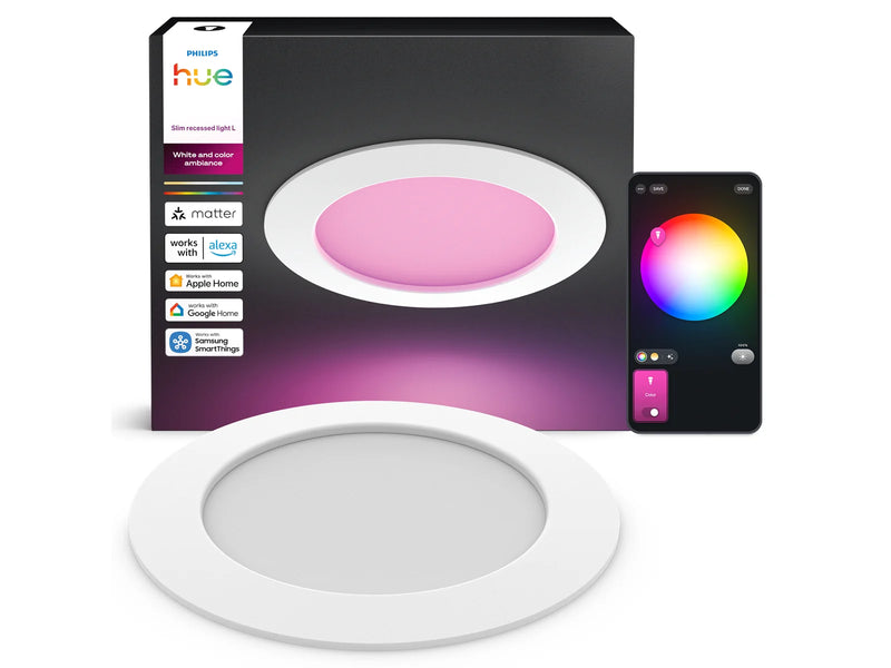 Philips Hue Slim recessed spotlight 117 mm White