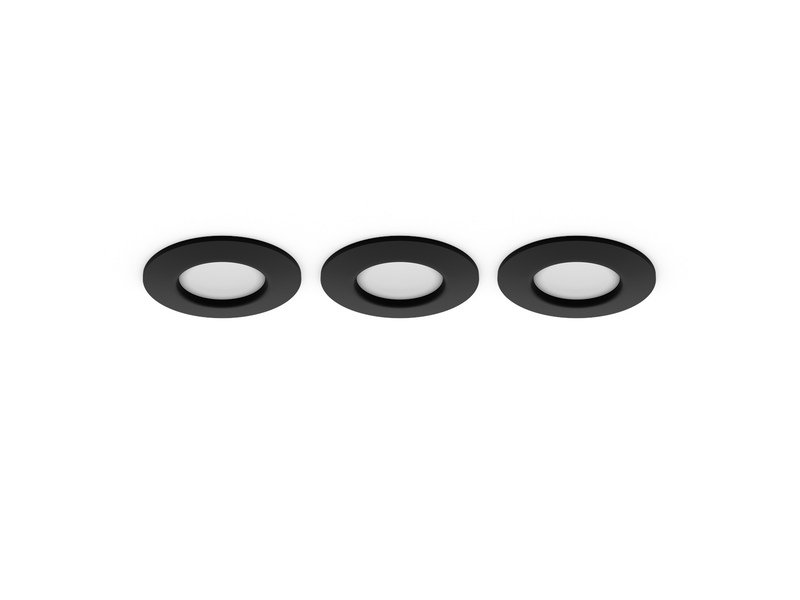 Philips Hue Slim recessed spotlight 90 mm Black - 3-pack