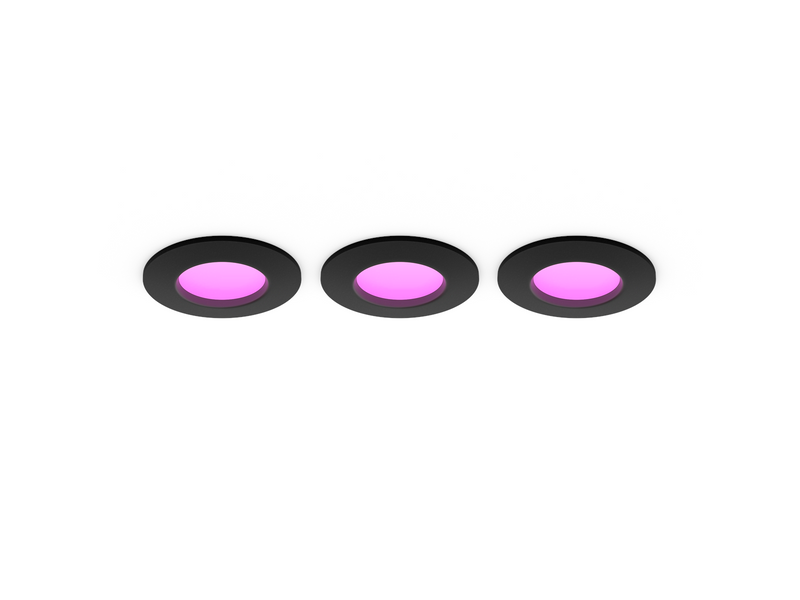 Philips Hue Slim recessed spotlight 90 mm Black - 3-pack