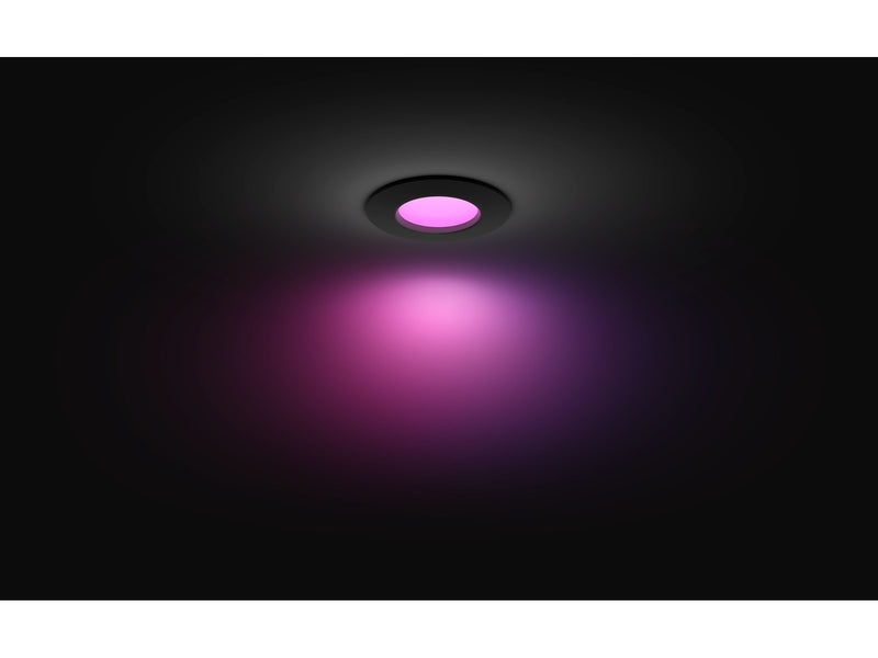 Philips Hue Slim recessed spotlight 90 mm Black