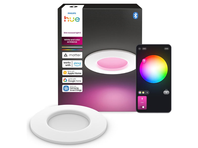 Philips Hue Slim recessed spotlight 90 mm White