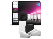Philips Hue Starter kit: 3 E27 smart bulbs + Dimmer switch + Bridge Pro