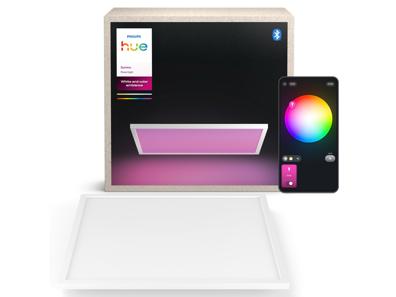 Philips Hue WCA Surimu Panel Rectangular 60 x 60 cm 60W