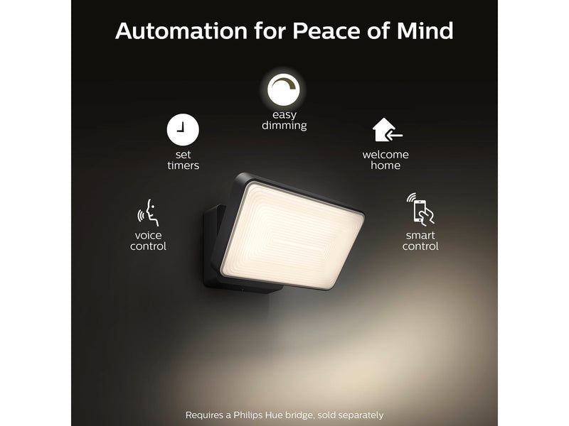 Philips Hue Welcome Outdoor Floodlight - Black