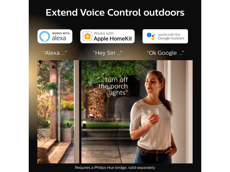 Philips Hue Welcome Outdoor Floodlight - Black