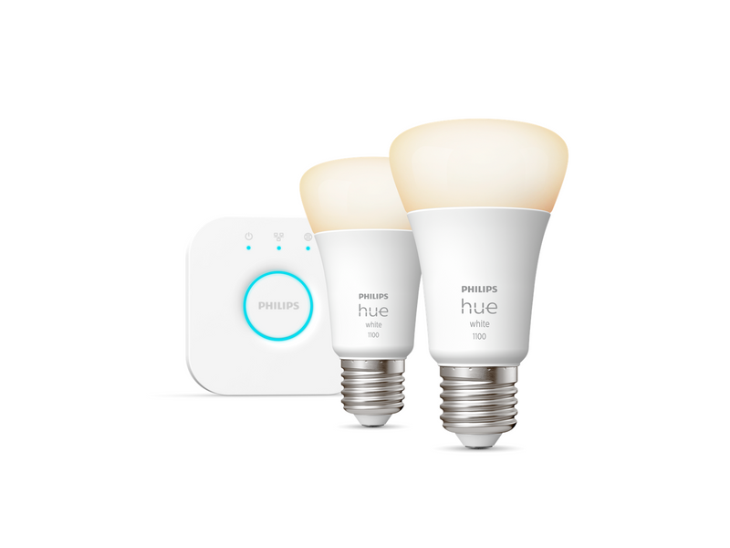 Philips Hue White A60 E27 1100 Lumen - Starter Kit With 2 Bulbs