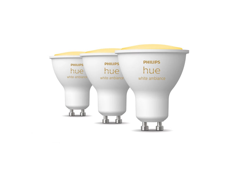 Philips Hue White Ambiance GU10 Spotlight - 3-Pack