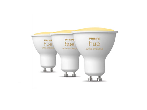 Philips Hue White Ambiance GU10 Spotlight - 3-Pack
