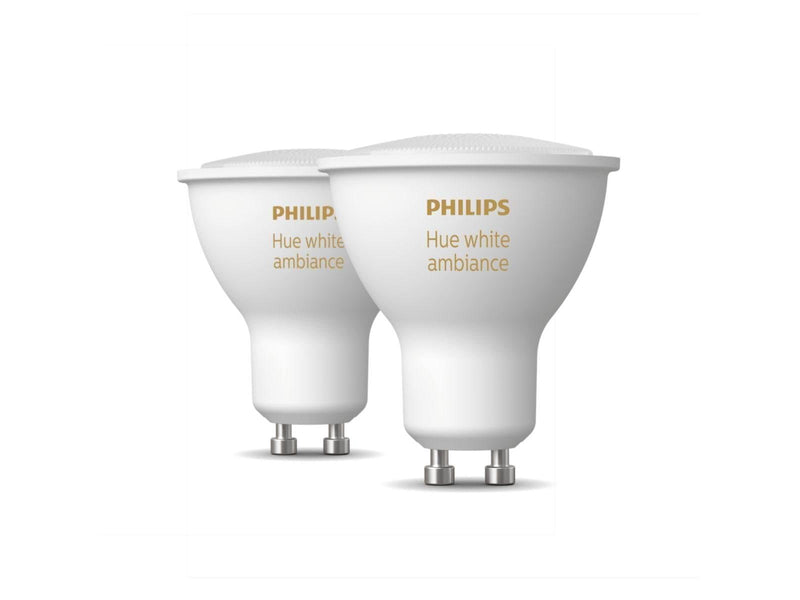 Philips Hue White Ambiance GU10 Spotlight - 3-Pack