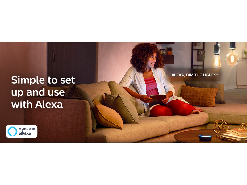 Philips Hue White Filament G125 E27 Globe Bulb - BT