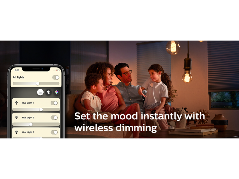 Philips Hue White Filament G125 E27 Globe Bulb - BT